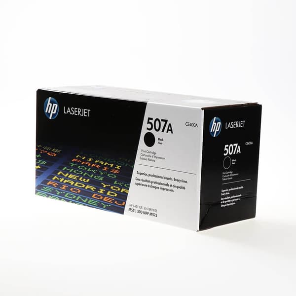 HP Toner CE400A 507A Sort