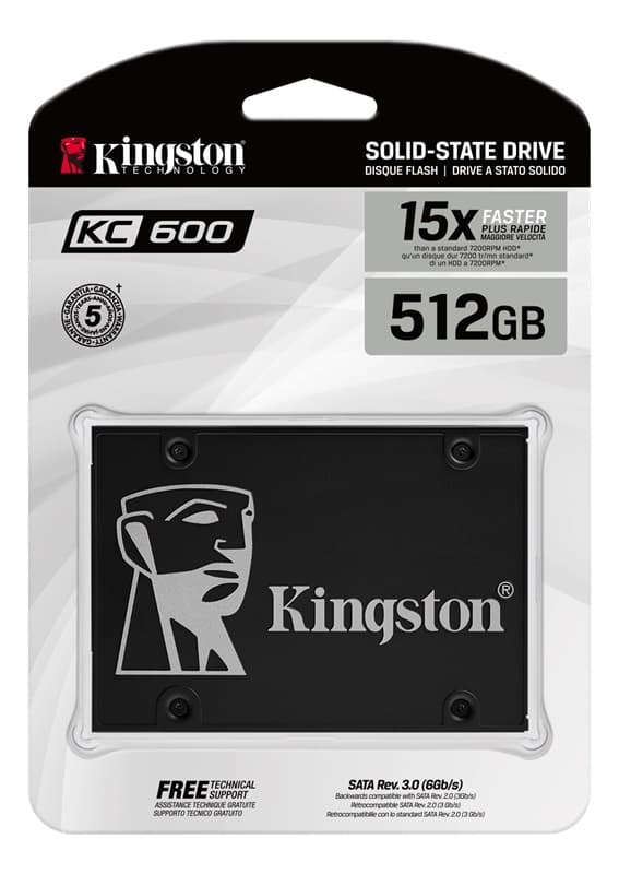 Kingston 512 G SSD KC600 SATA3 2,5
