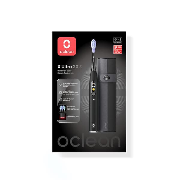 Oclean Sähköhammasharja X Ultra 20 Set Musta