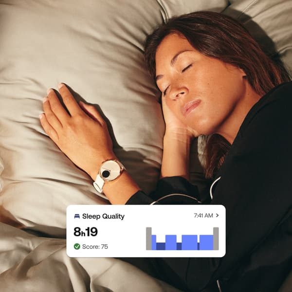 Withings Scanwatch Light -älykello, 37 mm, valkoinen / harmaa