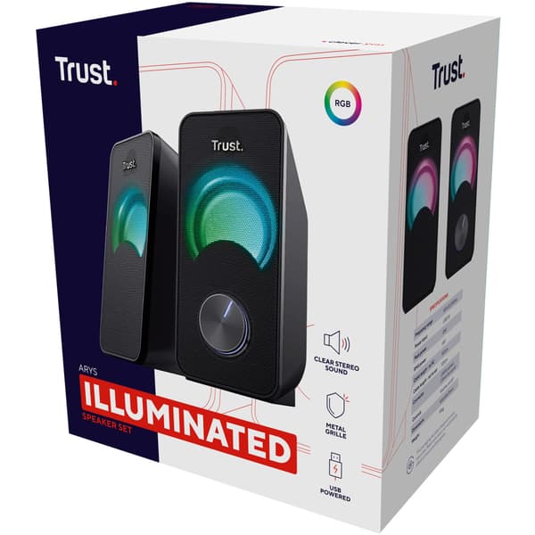 Trust Arys Compact 2.0-høyttalere RGB