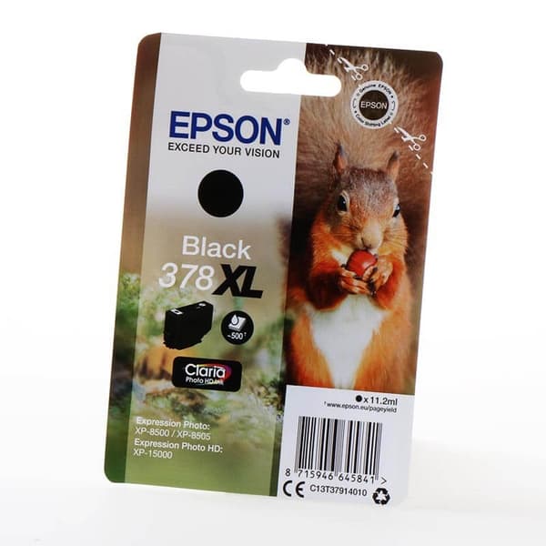 EPSON Blæk Multipak Squirrel C13T37914010 378XL Sort