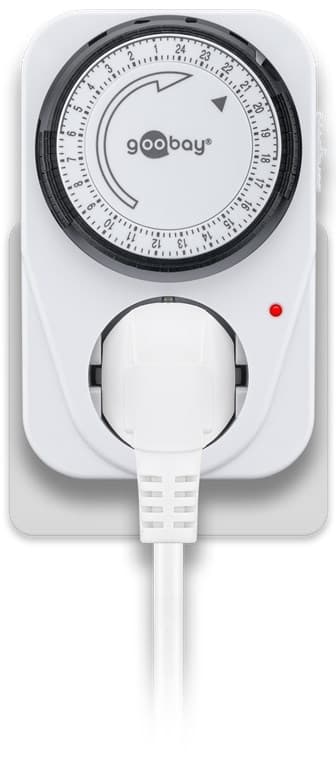 Goobay Set med 2, analog timer Lätt att använda en analog timer