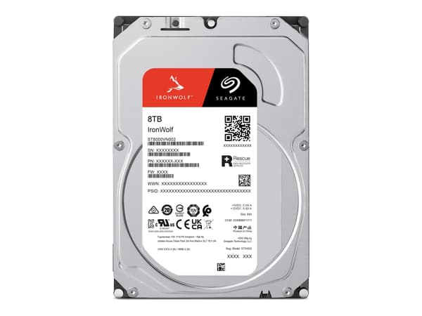 SEAGATE IronWolf Harddisk ST8000VN002 8TB 3.5 SATA-600