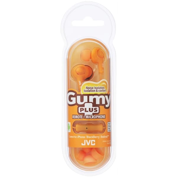 JVC Øreplugger FR6 Gumy Plus Mic Oransje