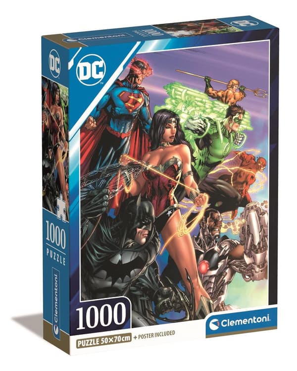 Clementoni 1000 stk CB Collection DC Comics av høy kvalitet