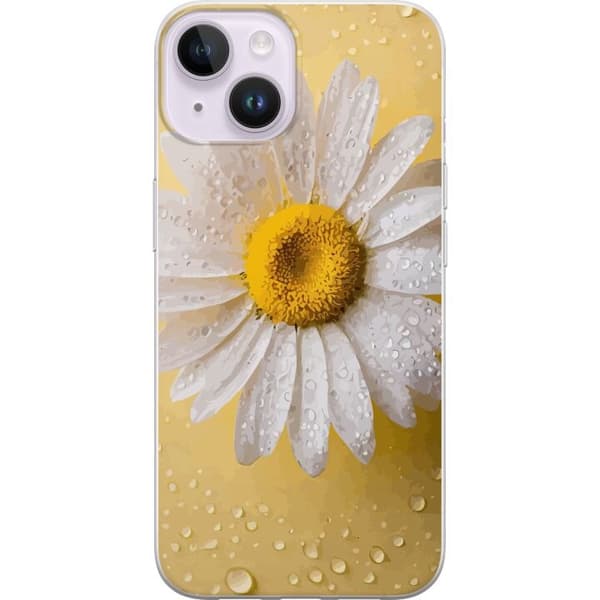 Mobilskal till Apple iPhone 15 Plus med Porslinsblomma motiv