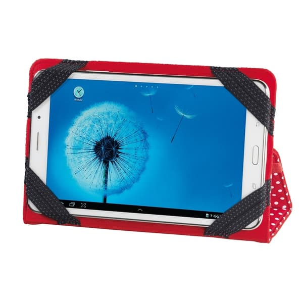 Hama Tabletfodral Polka Dots Röd - Universal 8"