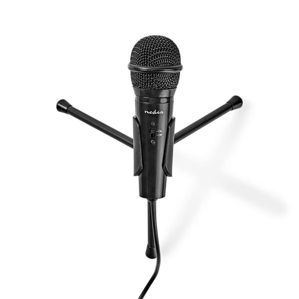 Nedis Mikrofon | Indretning: Desktop / Notebook / Smartphone / Tablet | Kabel | 1x 3.5 mm