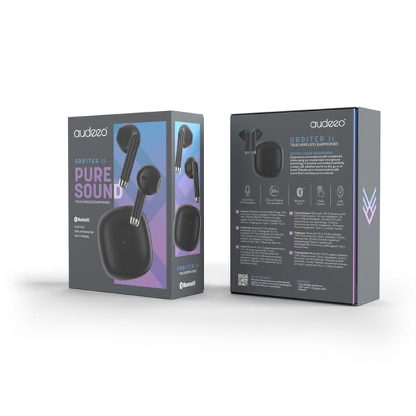 Audeeo Hörlurar Earpods TWS Orbiter II Svart