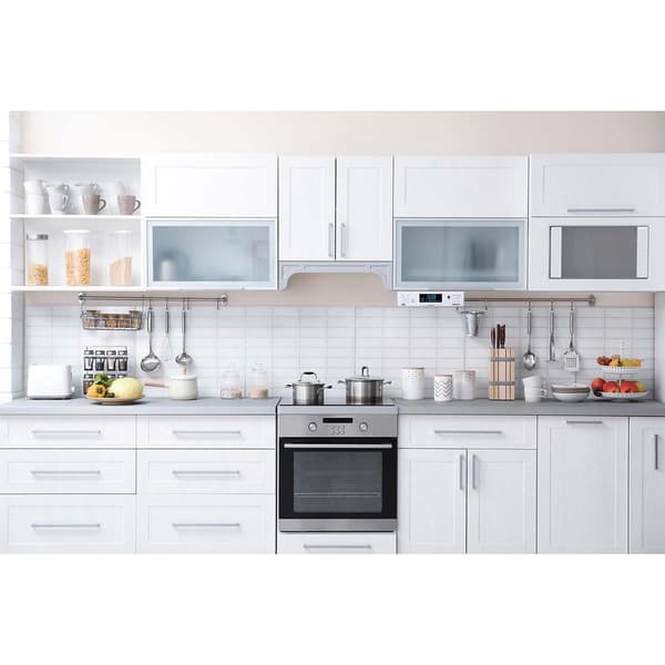 Lenco DAB+/FM köksradio med Bluetooth® LED-belysning och timer Vit