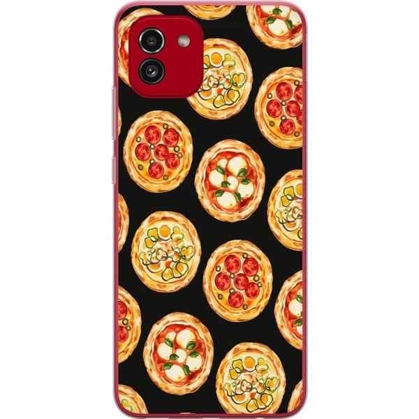 Mobildeksel til Samsung Galaxy A03 med Pizza motiv