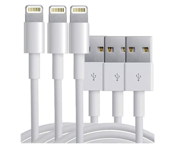 Extra kvalitativa USB-kablar till iPhone och iPad, 1 meter (3-pack)