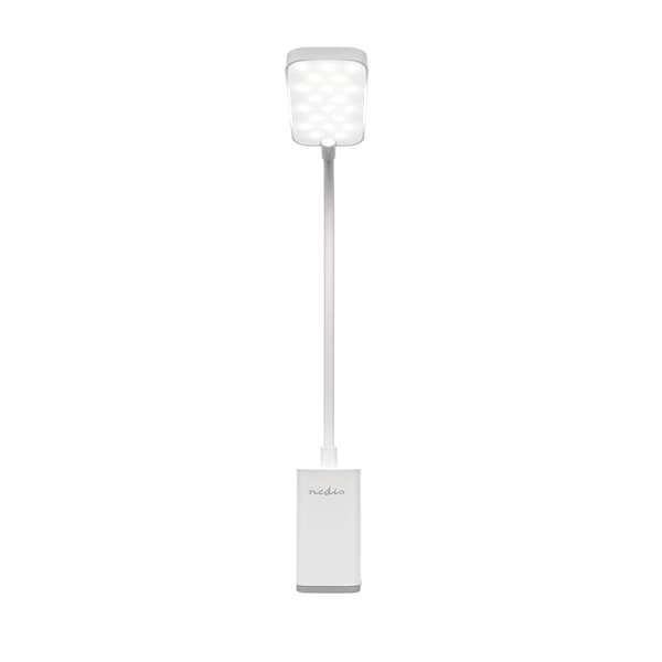 Nedis LED bordlampe | Dimbar | 1 Lysmodus | 90 lm | Oppladningsbar | Touch Function | Hvit