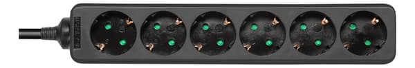DELTACO outlet 6xCEE 7/3 1xCEE 7/7 1,5m black