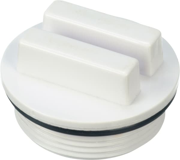 Vinterpropp med gänga 1 1/2" Vit