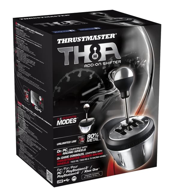 Thrustmaster TH8A Gear Shift Extension for rattpedalkombinasjoner, PC / PS4 / PS5 / Xbox