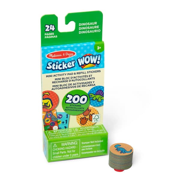 Melissa & Doug Tarra WOW! Mini Activity Pad & Refill Tarrat : Dinosaurus