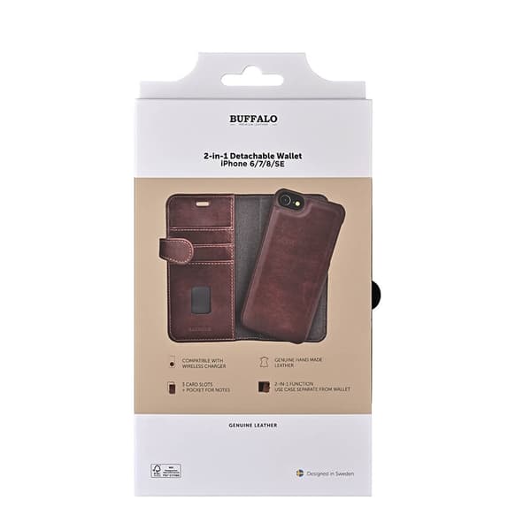 Buffalo Lompakko iPhone 6 / 7 / 8 Ruskea