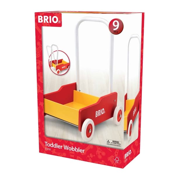 Brio 31350 Lær å gå-vogn rød