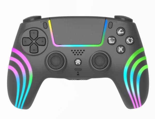 Deep Explorer Trådløs controller sort PS4 / PS3 / PC