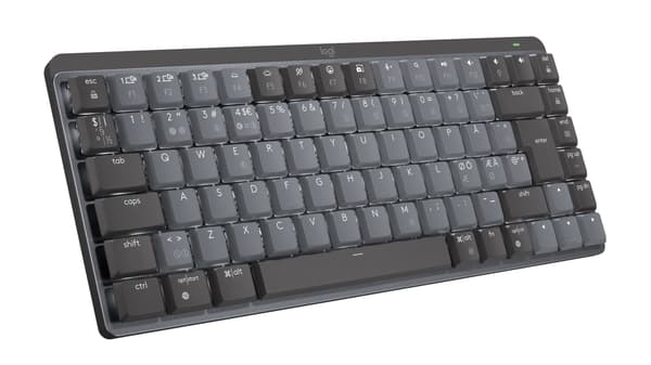Logitech MX Compact Mechanical Wireless Illuminated Keyboard - Nordic - Clicky Switch