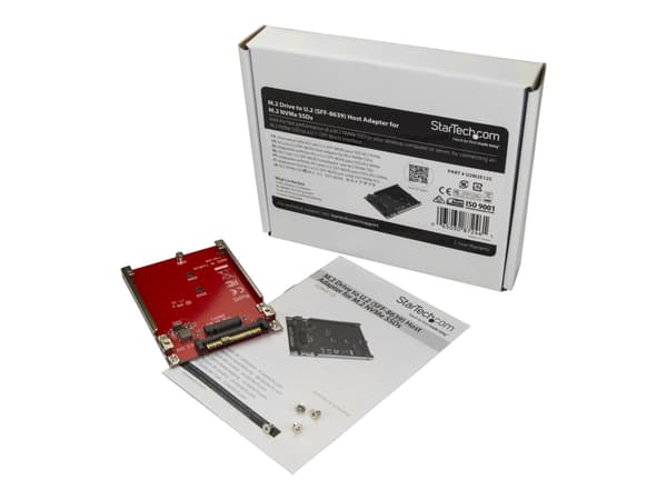 StarTech.com M.2 enhet till U.2 (SFF-8639) värdadapter för M.2 PCIe NVMe SSD-enh