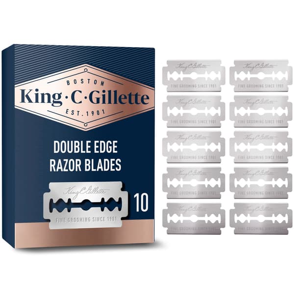 King C. Gillette Dubbeleggad Säkerhetsrakblad 10 st