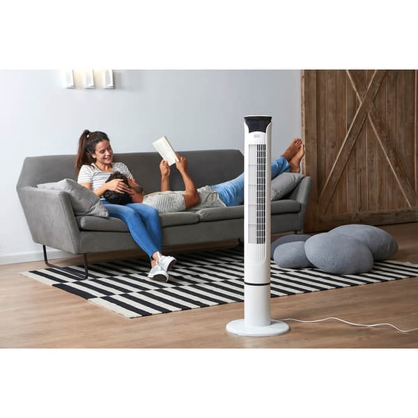 BLACK+DECKER Søylevifte Hvit 102cm