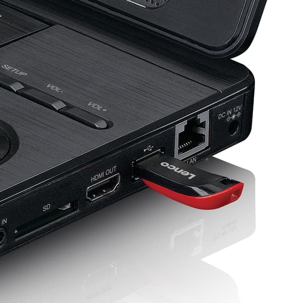 Lenco Bærbar 11,5" Bluray-DVD-afspiller Sort