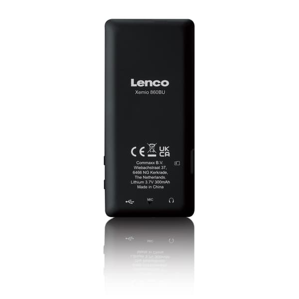 Lenco MP3/MP4-afspiller med Bluetooth® og 8 GB intern hukommelse Blå