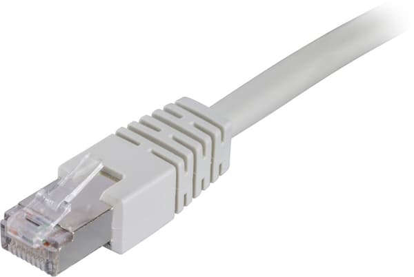 DELTACO, F/UTP, Cat6 patchkabel, LSZH, 3m, grå