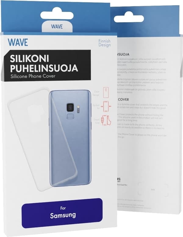 Wave silikonisuojus, Samsung Galaxy A41, läpinäkyvä