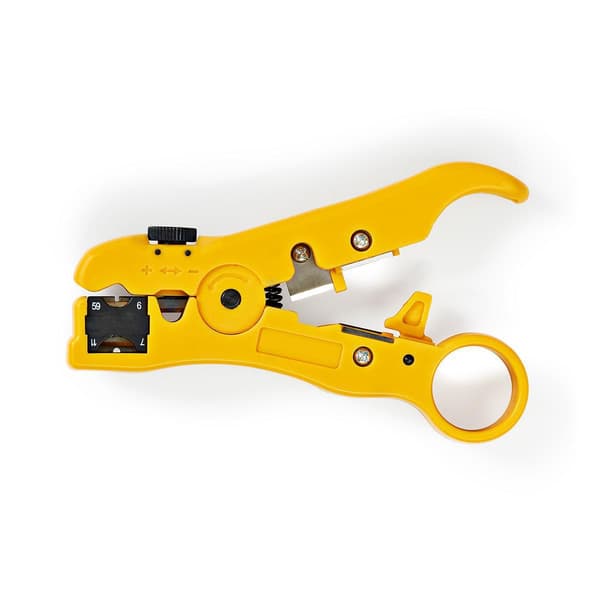 Nedis Kabelafisoleringstang | Stripping tang | ABS / Stål | Gul / Sort