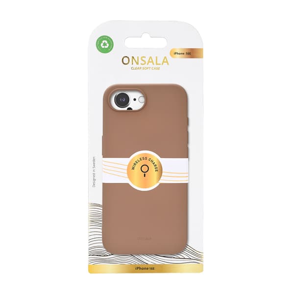 Onsala Mobilskal med Silikonkänsla Chocolate - iPhone 16e/17e