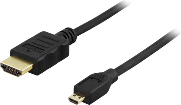 DELTACO HDMI til micro HDMI-kabel, 3 meter (HDMI-1033)