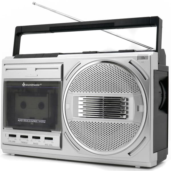 Soundmaster Kassettradio Mono Bluetooth RR20SI Silver