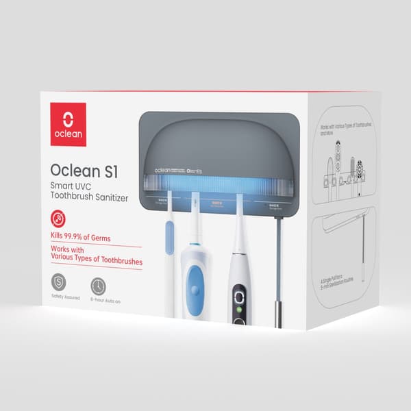 Oclean Sterilizer S1 UV-C Tannbørste Sanitizer Grå