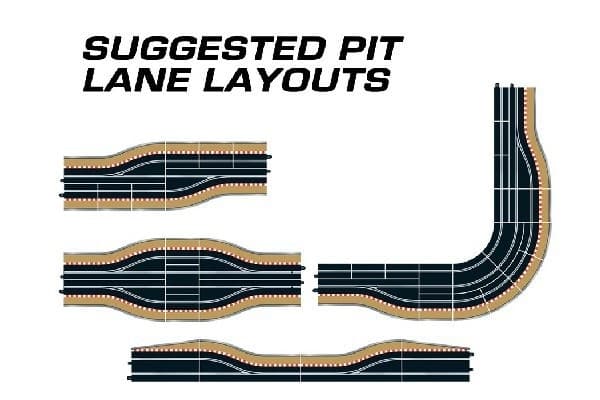 Scalextric 2st Pit Lane - Vänster