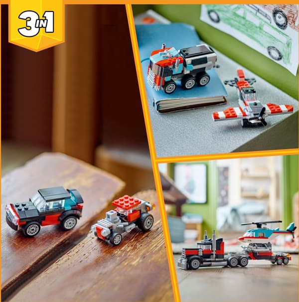 Lego Creator 31146 - Lastebil med helikopter