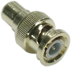 DELTACO Adapter RCA han til BNC han, guldpletteret
