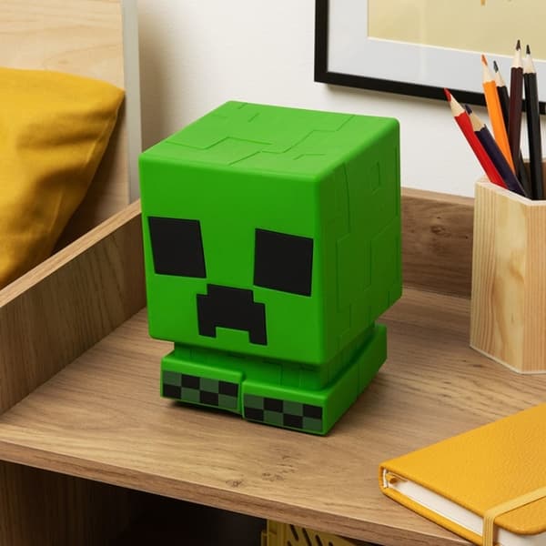 Paladone Minecraft Creeper SquishyGlo silikonlampe, oppladbar