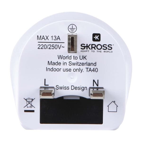 SKROSS Reise Adapter Verden-to-UK Earthed