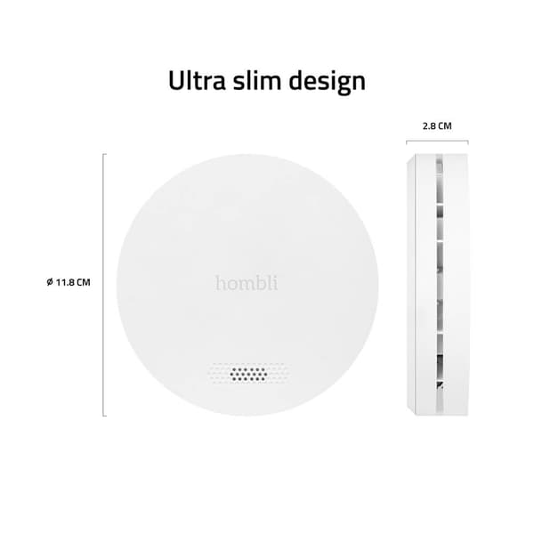 Hombli Smart Røgalarm Hvid