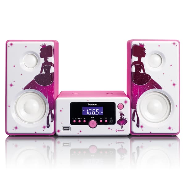 Lenco Micro set väckarklocka Bluetooth® FM-radio USB aux-in Princess
