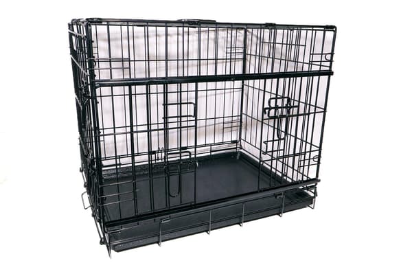 active canis Premium skydedørsbur - Sort - 107 x 71 x 79