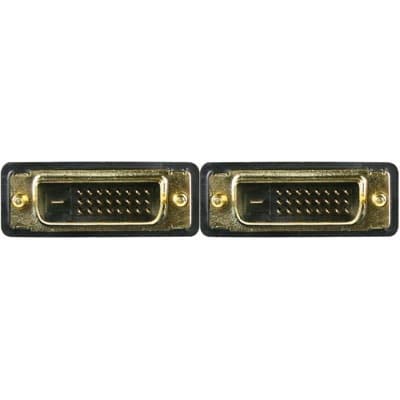 DELTACO, DVI monitorkabel Dual Link, DVI-D han-han, 2m, sort