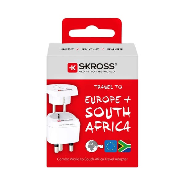 SKROSS Reise Adapter Combo - Verden-till-Sør-Afrika Earthed