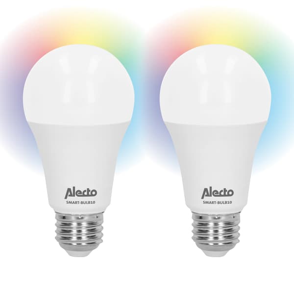 Alecto Smart LED-farvepære med Wi-Fi 2-pak