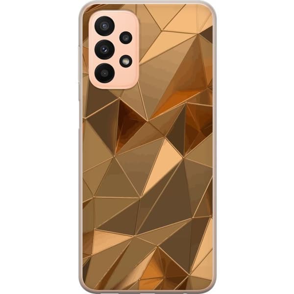 Mobildeksel til Samsung Galaxy A23 5G med 3D Gull motiv